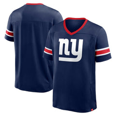 New York Giants Hometown Premium Hashmark V-Neck T-Shirt Navy - Fanatics