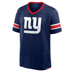 New York Giants Hometown Premium Hashmark V-Neck T-Shirt Navy - Fanatics