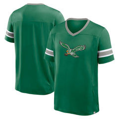 Philadelphia Eagles Hometown Premium Hashmark V-Neck T-Shirt Kelly Green - Fanatics