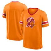 Tampa Bay Buccaneers Hometown Premium Hashmark V-Neck T-Shirt Orange - Fanatics