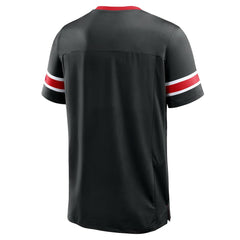 Atlanta Falcons Hometown Premium Hashmark V-Neck T-Shirt Black - Fanatics
