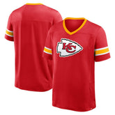 Kansas City Chiefs Hometown Premium Hashmark V-Neck T-Shirt Red - Fanatics