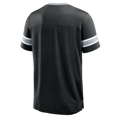 Las Vegas Raiders Hometown Premium Hashmark V-Neck T-Shirt Black - Fanatics