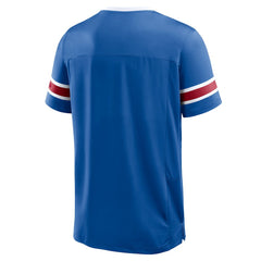 New York Giants Hometown Premium Hashmark V-Neck T-Shirt Royal - Fanatics