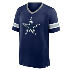 Dallas Cowboys Hometown Premium Hashmark V-Neck T-Shirt Navy - Fanatics