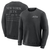New York Jets Deep Route Pullover Sweatshirt Black - Fanatics
