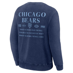 Chicago Bears Deep Route Pullover Sweatshirt Navy - Fanatics