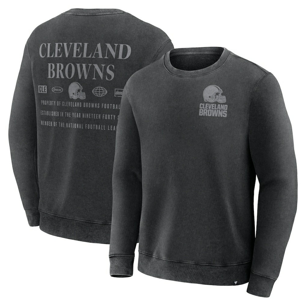 Cleveland Browns Deep Route Pullover Sweatshirt Black - Fanatics