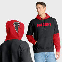 Atlanta Falcons Helmet Retro Pullover Hoodie Black - Fanatics