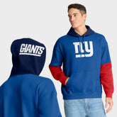 New York Giants Helmet Retro Pullover Hoodie Royal - Fanatics