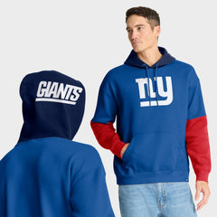 New York Giants Helmet Retro Pullover Hoodie Royal - Fanatics
