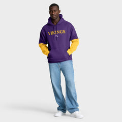 Minnesota Vikings Helmet Retro Pullover Hoodie Purple - Fanatics