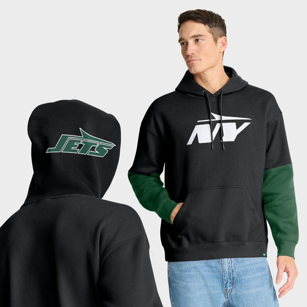 New York Jets Helmet Alt Pullover Hoodie Black - Fanatics