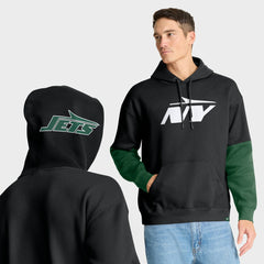 New York Jets Helmet Alt Pullover Hoodie Black - Fanatics