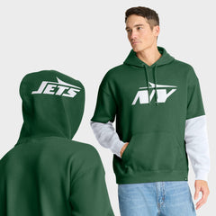 New York Jets Helmet Pullover Hoodie Green - Fanatics