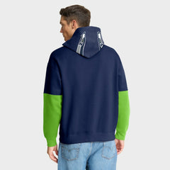 Seattle Seahawks Helmet Pullover Hoodie College Navy - Fanatics