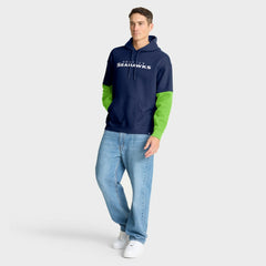 Seattle Seahawks Helmet Pullover Hoodie College Navy - Fanatics