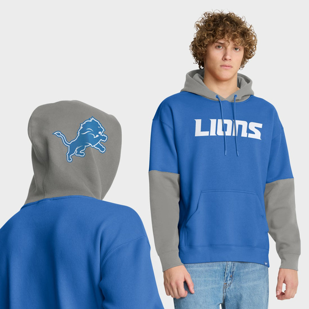 Detroit Lions Helmet Pullover Hoodie Blue - Fanatics