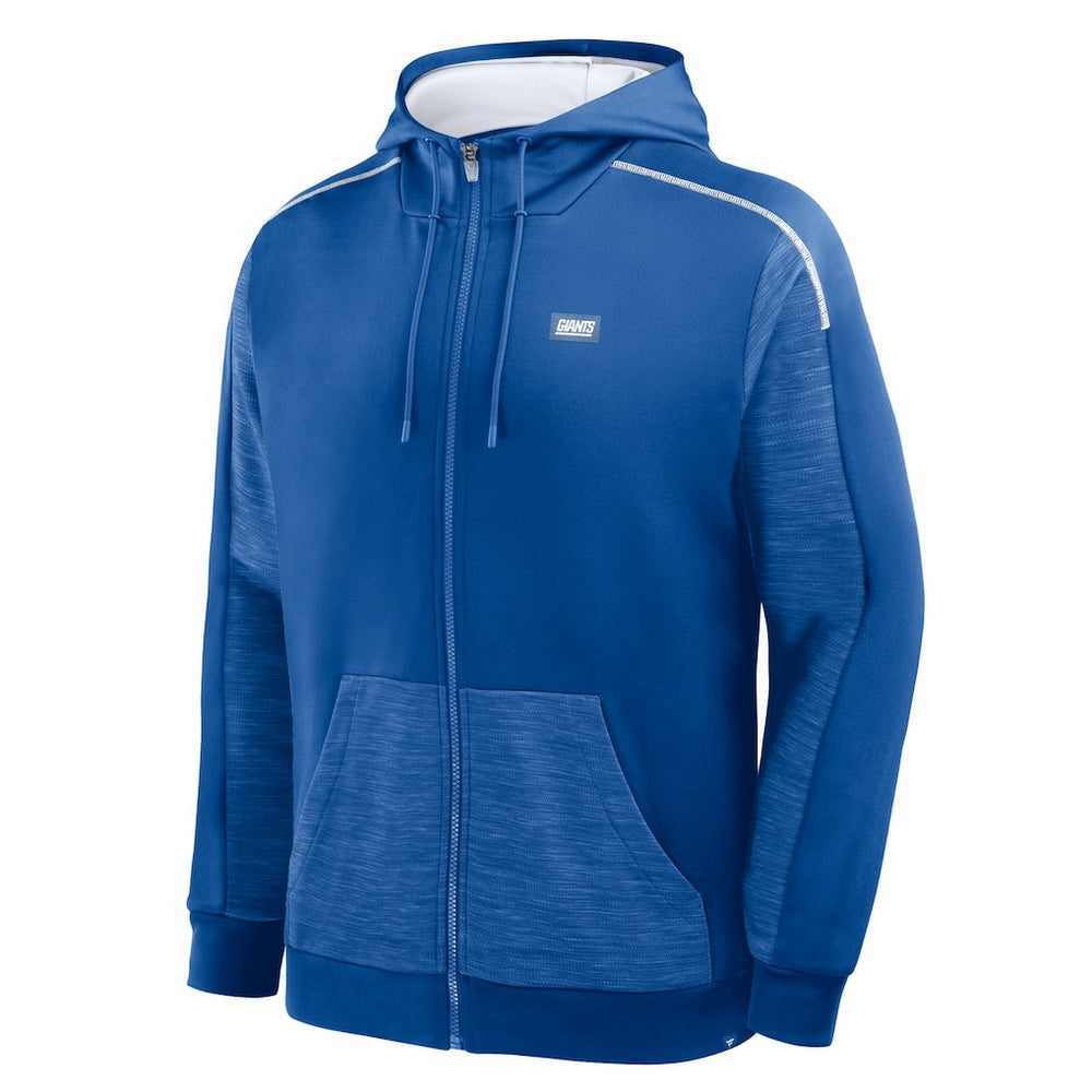 New York Giants Checkdown Pass Full-Zip Hoodie Royal - Fanatics