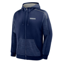 Dallas Cowboys Checkdown Pass Full-Zip Hoodie Navy - Fanatics