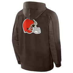 Cleveland Browns Checkdown Pass Full-Zip Hoodie Brown - Fanatics