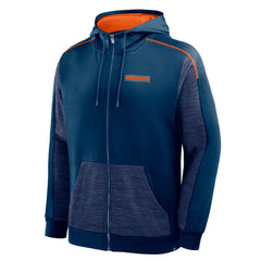 Chicago Bears Checkdown Pass Full-Zip Hoodie Navy - Fanatics
