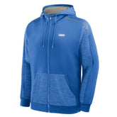 Detroit Lions Checkdown Pass Full-Zip Hoodie Blue - Fanatics
