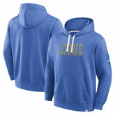 Detroit Lions New Horizons Heritage Pullover Hoodie Blue - Fanatics