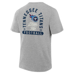 Tennessee Titans Fluid Motion Legacy T-Shirt Heather Gray - Fanatics