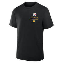 Pittsburgh Steelers Passing Pocket Legacy T-Shirt Black - Fanatics