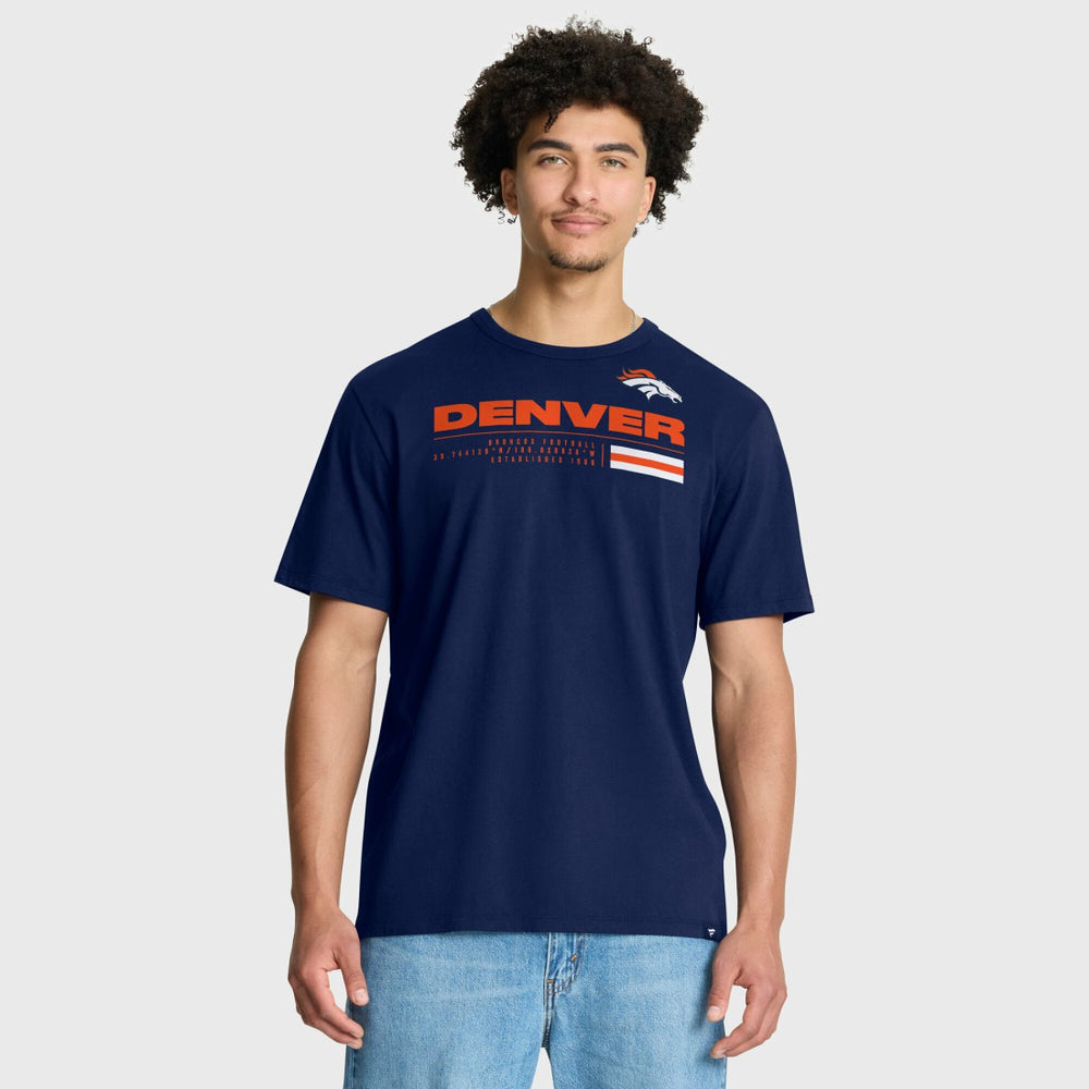 Denver Broncos Chop Block Legacy T-Shirt Navy - Fanatics