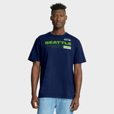 Seattle Seahawks Chop Block Legacy T-Shirt College Navy - Fanatics