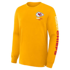 Kansas City Chiefs Clock Management Legacy Long Sleeve T-Shirt Gold - Fanatics