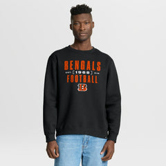 Cincinnati Bengals Powerful Throw Legacy Pullover Sweatshirt Black - Fanatics