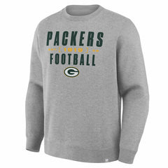 Green Bay Packers Powerful Throw Legacy Pullover Sweatshirt Heather Gray - Fanatics