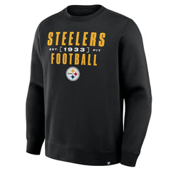 Pittsburgh Steelers Powerful Throw Legacy Pullover Sweatshirt Black - Fanatics