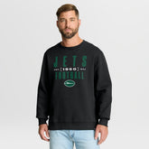 New York Jets Powerful Throw Legacy Pullover Sweatshirt Black - Fanatics