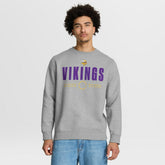 Minnesota Vikings Direct Handoff Legacy Pullover Sweatshirt Heather Gray - Fanatics