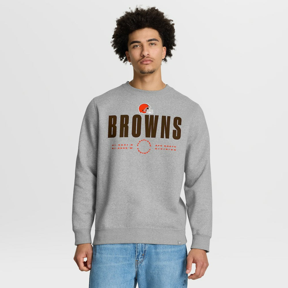 Cleveland Browns Direct Handoff Legacy Pullover Sweatshirt Heather Gray - Fanatics