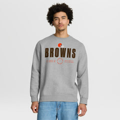 Cleveland Browns Direct Handoff Legacy Pullover Sweatshirt Heather Gray - Fanatics