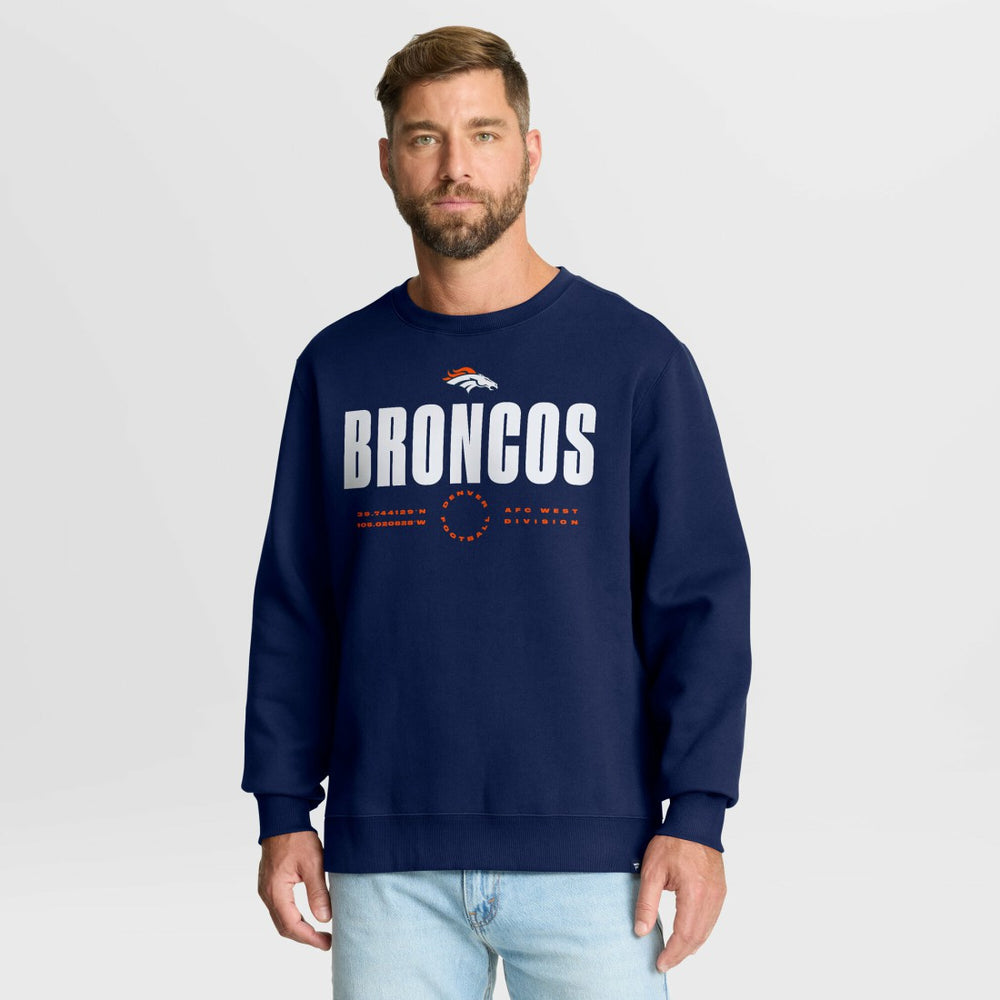 Denver Broncos Direct Handoff Legacy Pullover Sweatshirt Navy - Fanatics