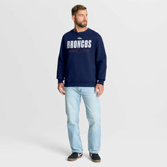 Denver Broncos Direct Handoff Legacy Pullover Sweatshirt Navy - Fanatics