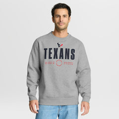 Houston Texans Direct Handoff Legacy Pullover Sweatshirt Heather Gray - Fanatics