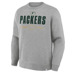 Green Bay Packers Direct Handoff Legacy Pullover Sweatshirt Heather Gray - Fanatics