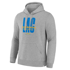 Los Angeles Chargers Right Tackle Legacy Pullover Hoodie - Heather Gray - Fanatics