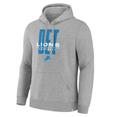 Detroit Lions Right Tackle Legacy Pullover Hoodie - Heather Gray - Fanatics