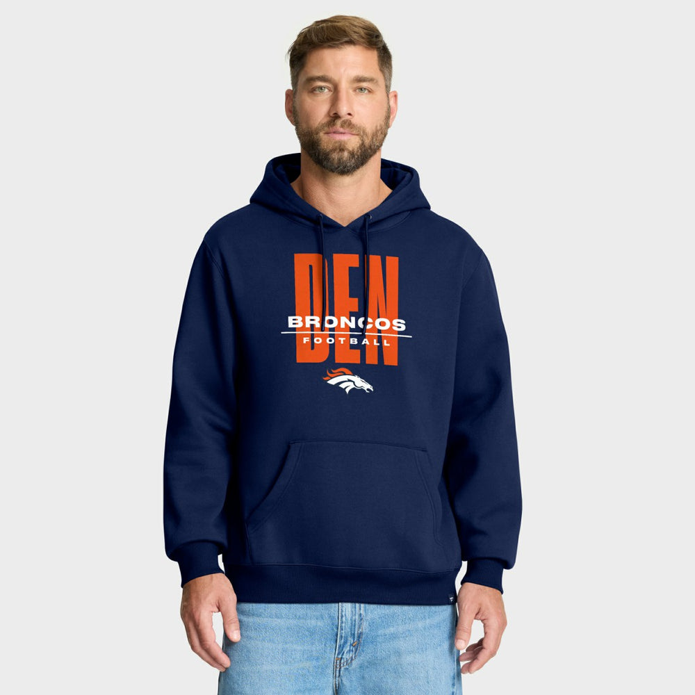 Denver Broncos Right Tackle Legacy Pullover Hoodie - Navy - Fanatics
