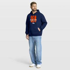 Denver Broncos Right Tackle Legacy Pullover Hoodie - Navy - Fanatics