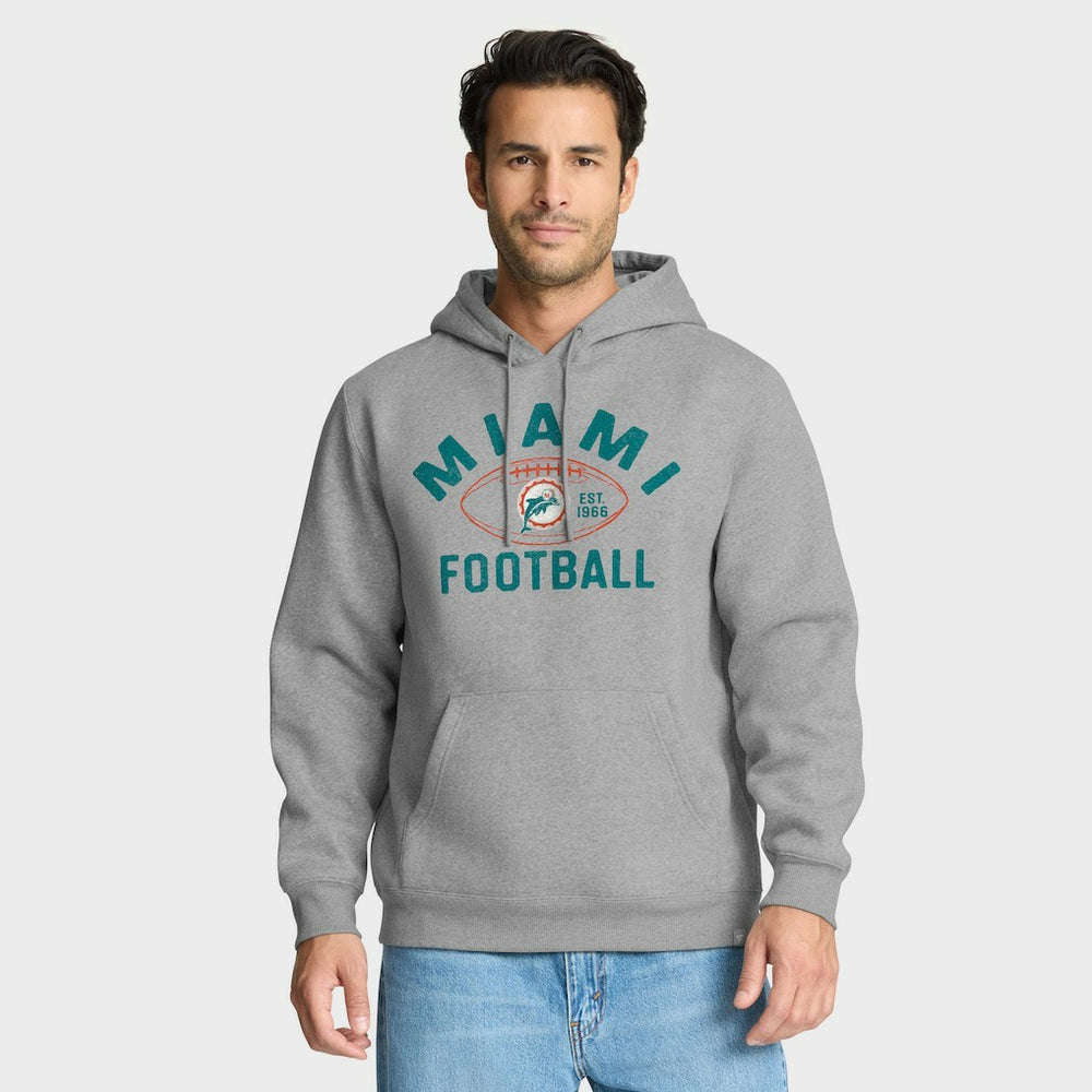 Miami Dolphins Fumblerooski Legacy Pullover Hoodie Heather Gray - Fanatics