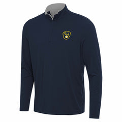 Milwaukee Brewers Antigua Content Quarter-Zip Top Sale